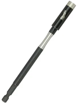Milwaukee SHOCKWAVE 48-32-4511 Bit Holder with C-Ring, 1/4 in Drive, Hex Drive, 1/4 in Shank, Hex Sh