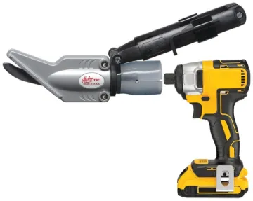 Malco TSF1 Siding Shear Attachment, Steel, For: 14.4 V or Larger Cordless or Standard A/C Power Dril