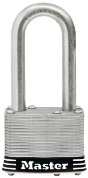 Master Lock 1SSKADLFHC Padlock, Keyed Alike Key, 5/16 in Dia Shackle, 1-1/2 in H Shackle, Stainless