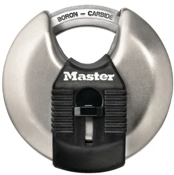 Master Lock Magnum Series M40XKAD Padlock, Keyed Alike Key, Shrouded Shackle, 3/8 in Dia Shackle, St