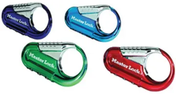 Master Lock 1548DCM Backpack Lock, 3/16 in Dia Shackle, 1/4 in H Shackle, Metal Shackle, Metal Body,