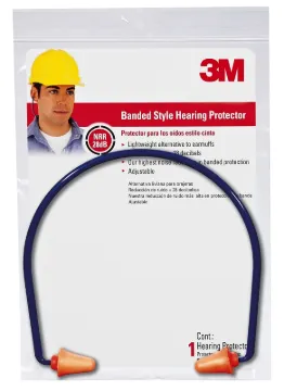 3M TEKK Protection 90537-80025T Banded Hearing Protector, 28 dB NRR