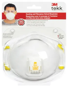 3M Pro Series 8511HA1-A-C Disposable Sanding and Fiberglass Respirator, 95 % Filter Efficiency, Whit