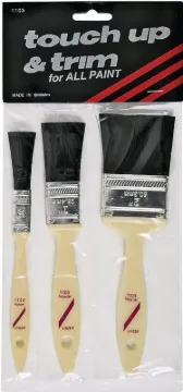 Linzer 8222309 Paint Brush Set, Touch-Up Quality, 3-Brush