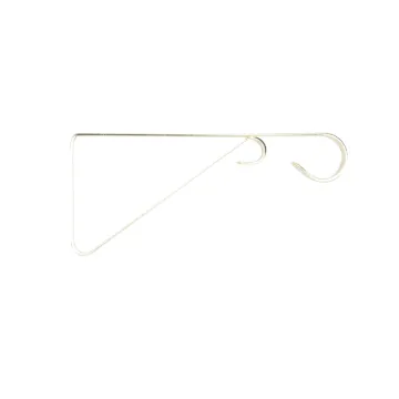 Landscapers Select GB0343L Hanging Plant Bracket, 9-5/8 L, Steel, Brass, Wall Mount Mounting