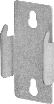 Kenney KN852 Double Curtain Rod Bracket, Zinc, Silver, Nail Mounting