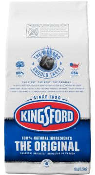 KINGSFORD 1707/01511 Original Charcoal Briquet, Black, 16 lb Bag