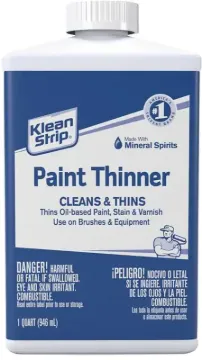 Klean Strip QKPT943 Paint Thinner, Liquid, Free, Clear, Water White, 1 qt, Can