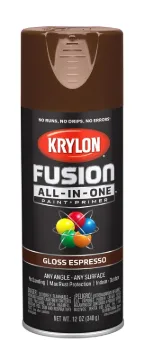 Krylon K02707007 Acrylic Spray Paint, Gloss, Espresso, 12 oz, Can