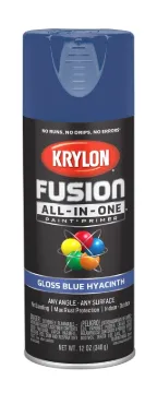 Krylon K02703007 Acrylic Spray Paint, Gloss, Blue Hyacinth, 12 oz, Can