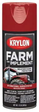 Krylon K01933000 Farm Equipment Spray Paint, High-Gloss, International Harvester Red, 12 oz