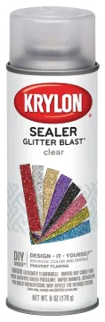 Krylon K03800000 Craft Spray Paint, Glitter, Clear, 6 oz, Can