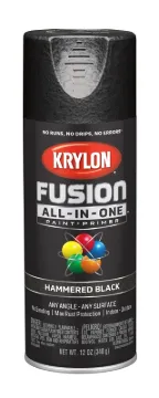 Krylon K02782007 Spray Paint, Black, 12 oz, Can