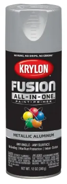 Krylon K02766007 Acrylic Spray Paint, Metallic, Aluminum, 12 oz, Can