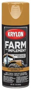 Krylon K01953000 Farm Equipment Spray Paint, High-Gloss, Old Equipment CAT Yellow, 12 oz