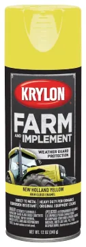 Krylon K01949000 Farm Equipment Spray Paint, High-Gloss, New Holland Yellow, 12 oz