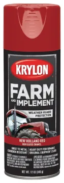 Krylon K01947000 Farm Equipment Spray Paint, High-Gloss, New Holland Red, 12 oz