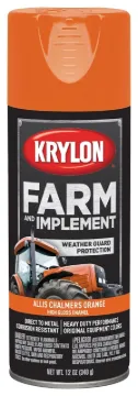 Krylon K01940000 Farm Equipment Spray Paint, High-Gloss, Allis Chalmers Orange, 12 oz