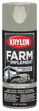 Krylon K01938000 Farm Equipment Spray Paint, High-Gloss, Massey Ferguson Gray, 12 oz