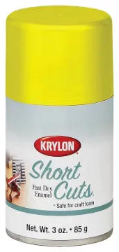 Krylon KSCS036 Craft Spray Paint, High-Gloss, Sun Yellow, 3 oz, Can