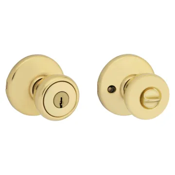 Kwikset 400T3CP6K6 Keyed Entry Knob, Polished Brass