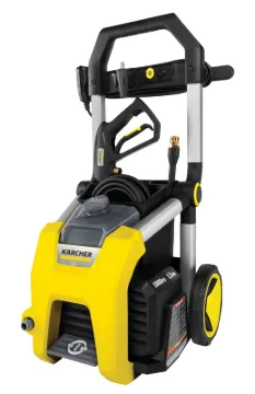 Karcher K1700 Pressure Washer, 13 A, 1700 psi Operating, 1.2 gpm, Spray Nozzle, 20 ft L Hose, Black/