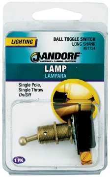 Jandorf 61134 Switch, 3/6 A, 125/250 V, SPST, Screw Terminal