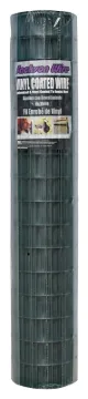 Jackson Wire 10 14 26 30 Welded Garden Fence, 50 ft L, 48 in H, 2 x 3 in Mesh, 16 Gauge, Green, Galv