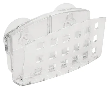 iDESIGN 25300 Sponge Holder, 1-3/4 in L, 4-1/2 in W, 2 in H, Plastic, Clear