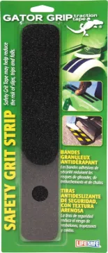 INCOM Gator Grip RE624BL Safety Grit Tape, 12 in L, 2 in W, Black