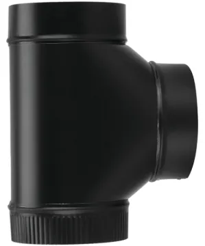 Imperial BM0082 Assembled Tee, 5 in, 24 ga Thick Wall, Steel, Black, Matte