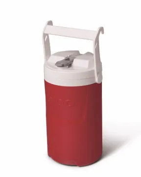 IGLOO Legend 00002204 Beverage Cooler, 1 gal Cooler, Flip Spigot, Plastic, Red/White