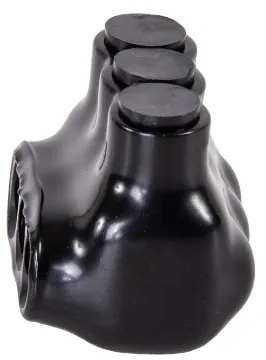 Polaris IPL IPL4-3B Insulated Multi-Tap Connector, 4 to 14 AWG Wire, 3 -Pole, Plastisol Housing Mate