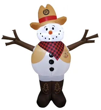 Hometown Holidays 90702 Inflatable Cowboy, 4 ft