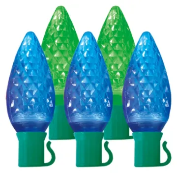 Hometown Holidays 2370-45/U14E325E Light Spool, 4.8 (0.04 amps) W, 70-Lamp, LED Lamp, Blue/Green Lam