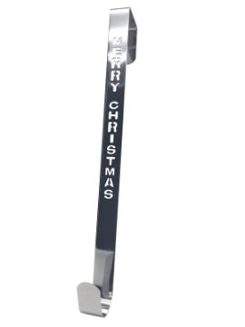 Hometown Holidays 12601 Merry Christmas Wreath Hanger, Metal, Over the Door Mounting