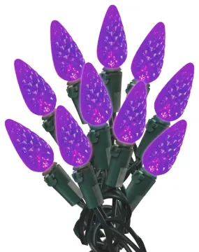 Hometown Holidays U15E265H Light Set, Christmas, 120 V, 4.8 W, 60-Lamp, LED Lamp, Purple Lamp, 14.96