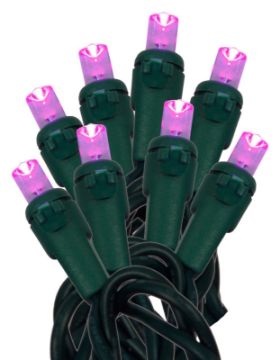 Hometown Holidays U15E302H Light Set, Christmas, 120 V, 4.8 W, 70-Lamp, LED Lamp, Purple Lamp, 18.58