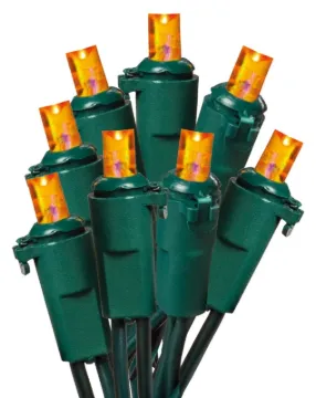Hometown Holidays W11L1846 Light Set, Christmas, 120 V, 4.8 W, 70-Lamp, LED Lamp, Orange Lamp, 18.58