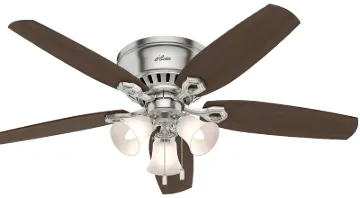 Hunter 53328 Ceiling Fan, 5-Blade, Brazilian Cherry/Harvest Mahogany Blade, 52 in Sweep, 3-Speed, Wi