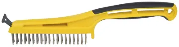 HYDE 46810 Stripping Brush, 1 in L Trim, Stainless Steel Bristle, 5-1/4 in W Brush