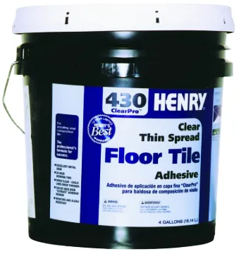 HENRY 430 ClearPro 12102 Floor Adhesive, Paste, Mild, Clear, 4 gal Pail