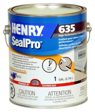 HENRY 635 SealPro 16377 Concrete Sealant, Liquid, Gray