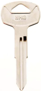 HY-KO 11010DA23 Automotive Key Blank, Brass, Nickel, For: Nissan Vehicle Locks