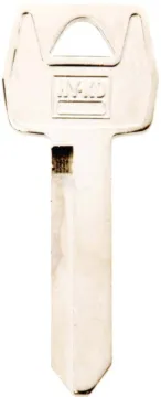 HY-KO 11010H51 Key Blank, Brass, Nickel, For: Ford, Lincoln, Mercury Vehicles