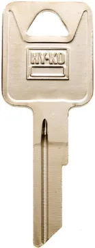 HY-KO 11010RA7 Automotive Key Blank, Brass, Nickel, For: AMC Vehicle Locks