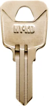 HY-KO 11010SS5 Key Blank, Stainless Steel, For: Sentry Safe Cabinet, House Locks and Padlocks