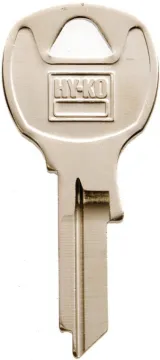 HY-KO 11010NA44 Key Blank, Brass, Nickel, For: National Cabinet, House Locks and Padlocks