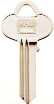 HY-KO 11010SK1 Key Blank, Brass, Nickel, For: Skillman Cabinet, House Locks and Padlocks