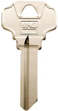 HY-KO 11010SC4D Key Blank, Brass, Nickel, For: Schlage Cabinet, House Locks and Padlocks
